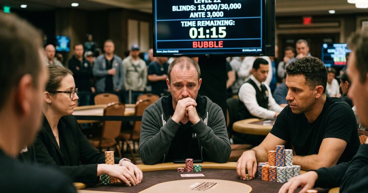 Bubble — Poker Term Explained